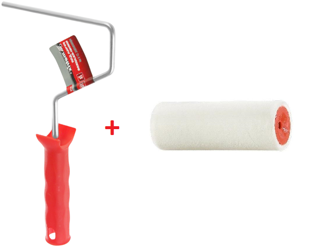 MATRIX Мини-валик с ручкой "ВЕЛЮР", 100 мм