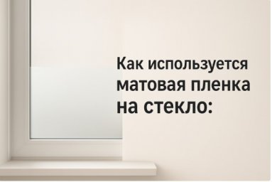 Как используется матовая пленка на стекло: пошаговая инструкция подготовки