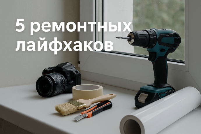 5 ремонтных лайфхаков: пленка для подоконников, фотографии стен и другие секретные советы